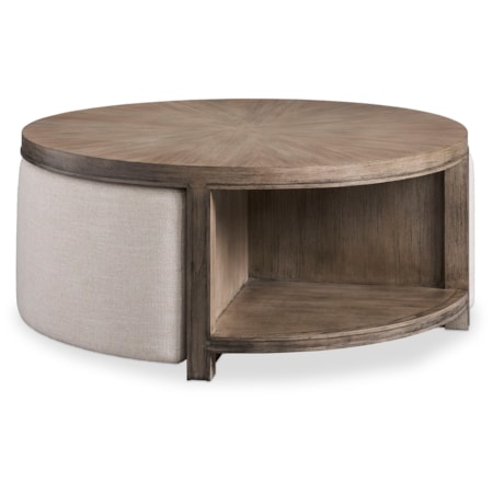 Round 2-Shelf Cocktail Table