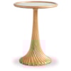 Sherrill Occasional VOYAGE MAISON 18" Round Antique Mirror-Top Accent Table