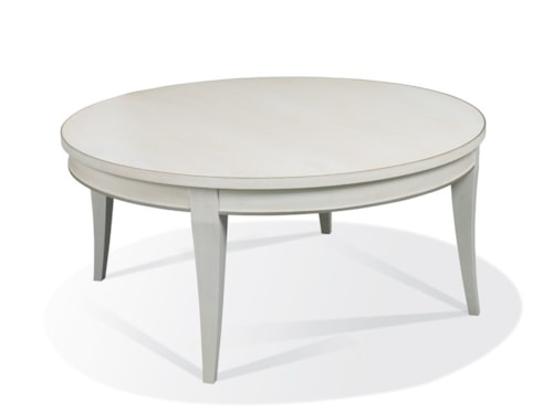 Round Cocktail Table 19"H With Saber Leg