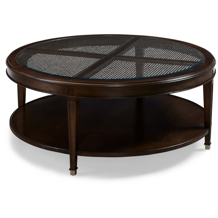 Sherrill Occasional PALM BEACH Round 1-Shelf Cocktail Table