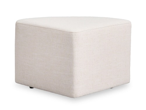 Transitional Cocktail Ottoman