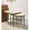 Sherrill Occasional VOYAGE MAISON Travertine-Top Nesting Table