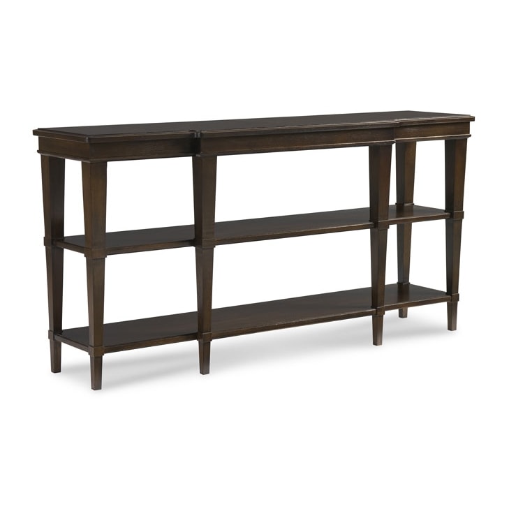Sherrill Occasional BEXLEY Rectangular 3-Shelf Console Table