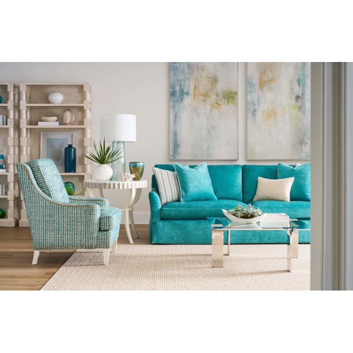 Sherrill Occasional MASQUERADE Round Lamp Table