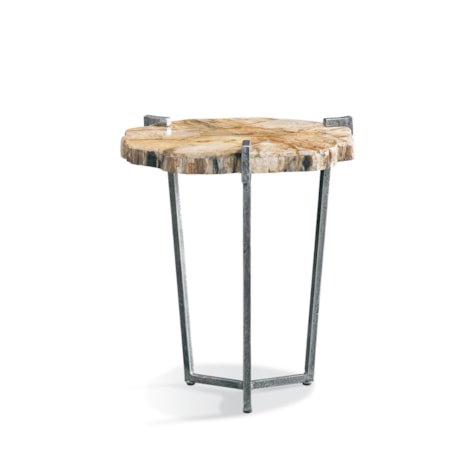 Industrial Wood-Slice Spot Table