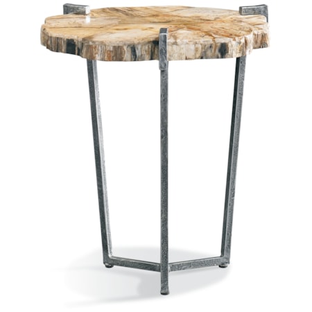 Industrial Wood-Slice Spot Table