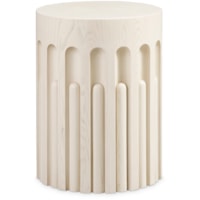 Contemporary Round Pillar Accent Table