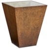 Sherrill Occasional VOYAGE MAISON Sq. Glass-Top Malachite Accent Table