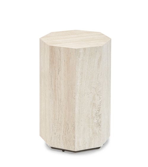 Transitional Hexagonal Accent Table