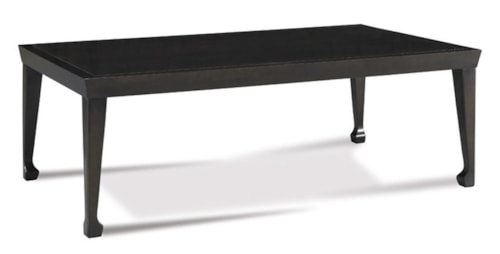 Cocktail Table 19"H With Beveled Top Chow Leg
