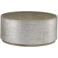 Transitional Round Cocktail Table