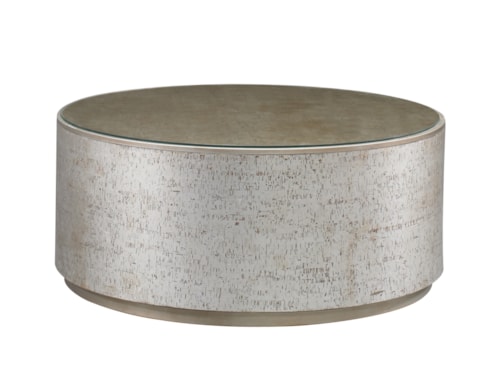 Transitional Round Cocktail Table