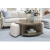 Sherrill Occasional GUNNAR Round 2-Shelf Cocktail Table