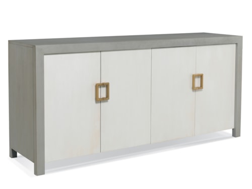 Contemporary 4-Door Credenza