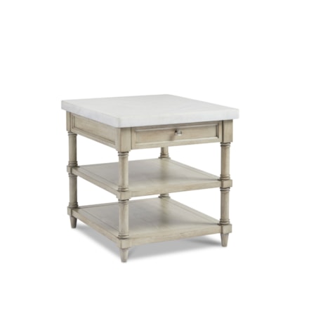 Rectangular 1-Drawer End Table