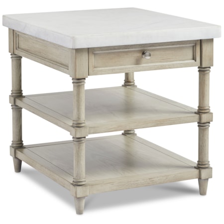 Rectangular 1-Drawer End Table
