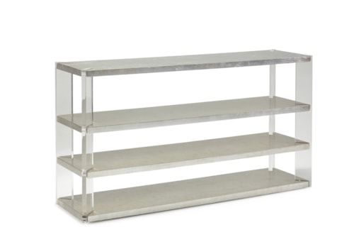 Contemporary 4-Shelf Console Table