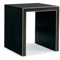 Transitional Square Side Table