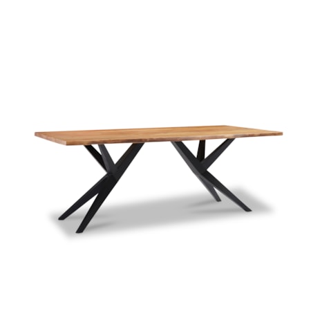 79" Black Iron Dining Table