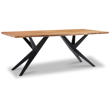 79" Black Iron Dining Table