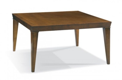 Cocktail Table 19"H With Beveled Top Tapered Leg