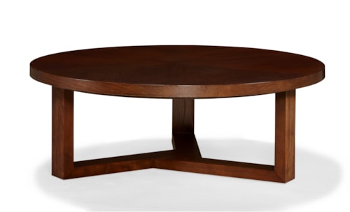 Transitional Round Cocktail Table