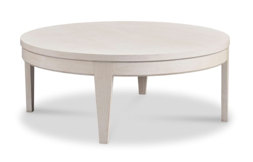 Transitional Round Cocktail Table