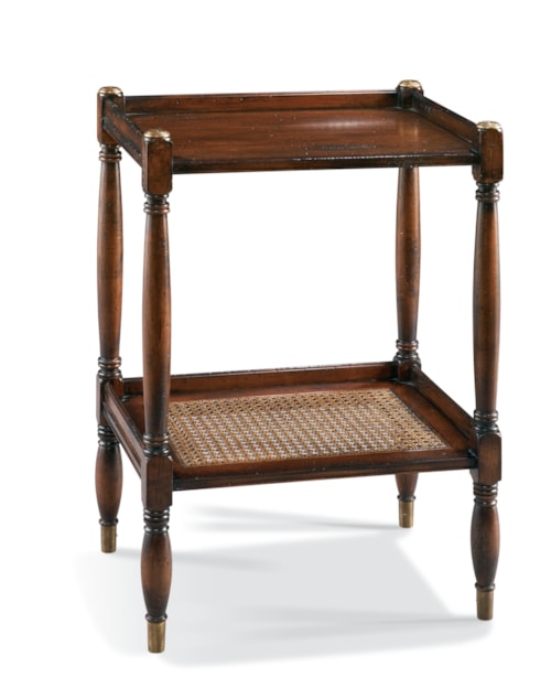 Traditional Rectangular 1-Shelf Side Table