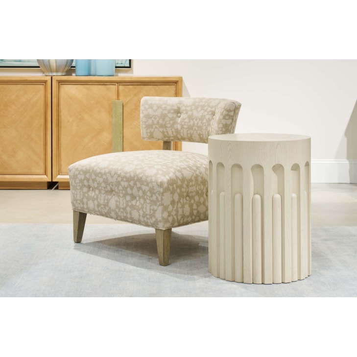 Sherrill Occasional VOYAGE MAISON Round Pillar Accent Table