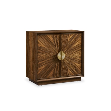 2-Door Sunburst Accent Cabinet