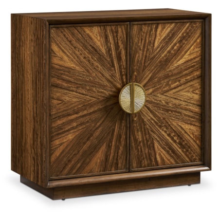 2-Door Sunburst Accent Cabinet