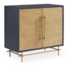 Sherrill Occasional VOYAGE MAISON Fabric-Wrapped 2-Door Cabinet