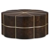 Sherrill Occasional VOYAGE MAISON Flora Cocktail Table w/Brass Bead Inset