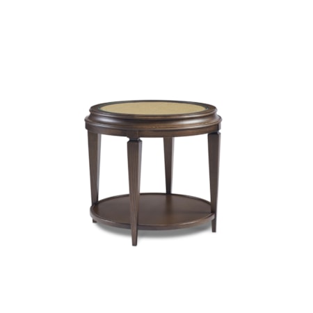 1-Shelf Round Lamp Table