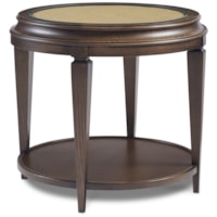 Traditional 1-Shelf Round Lamp Table