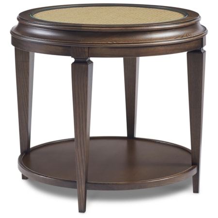 1-Shelf Round Lamp Table