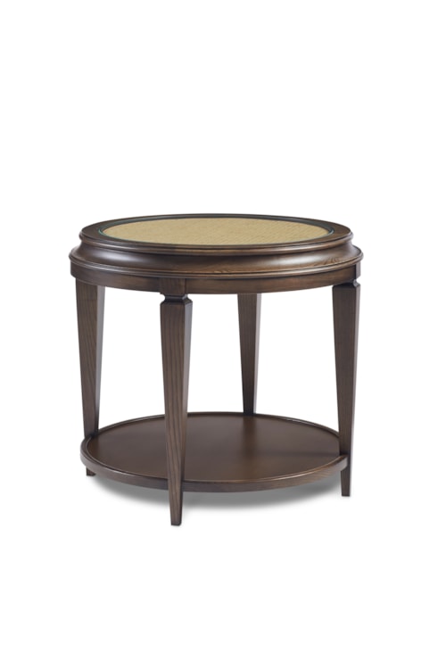 Traditional 1-Shelf Round Lamp Table