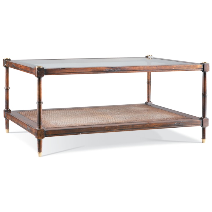 Sherrill Occasional ISLAND PLANTATION 1-Shelf Rectangular Cocktail Table