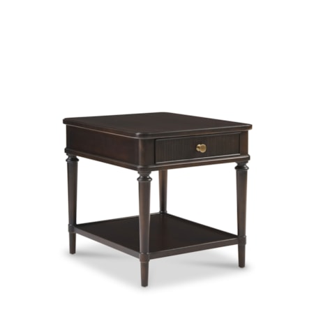 Rectangular 1-Drawer End Table