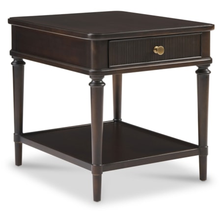 Rectangular 1-Drawer End Table