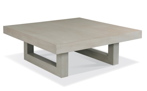 Transitional Square Cocktail Table