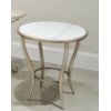 Sherrill Occasional VOYAGE MAISON 24" Rd. Marble-Top Lamp Table