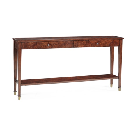Two-Drawer Slim-Profile Console Table
