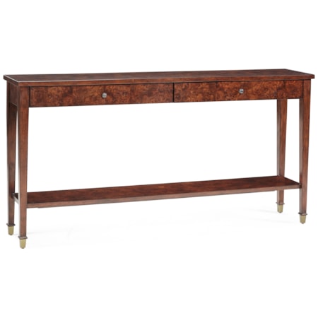 Two-Drawer Slim-Profile Console Table