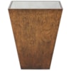 Sherrill Occasional VOYAGE MAISON Sq. Glass-Top Malachite Accent Table