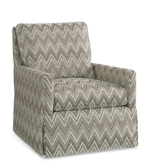 Transitional Skirted Accent Chair