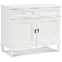Transitional 2-Drawer Accent Cabinet with 2 Doors