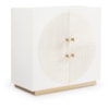 Sherrill Occasional VOYAGE MAISON 2-Door Cabinet w/Gold Metal Plinth Base