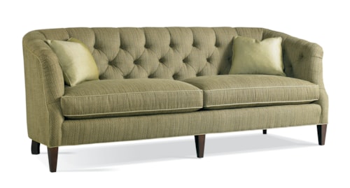 Transitional Sofa with Tufted Back
