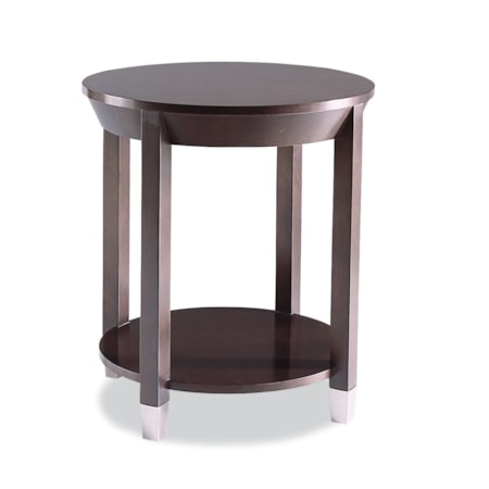 Round 1-Shelf Lamp Table
